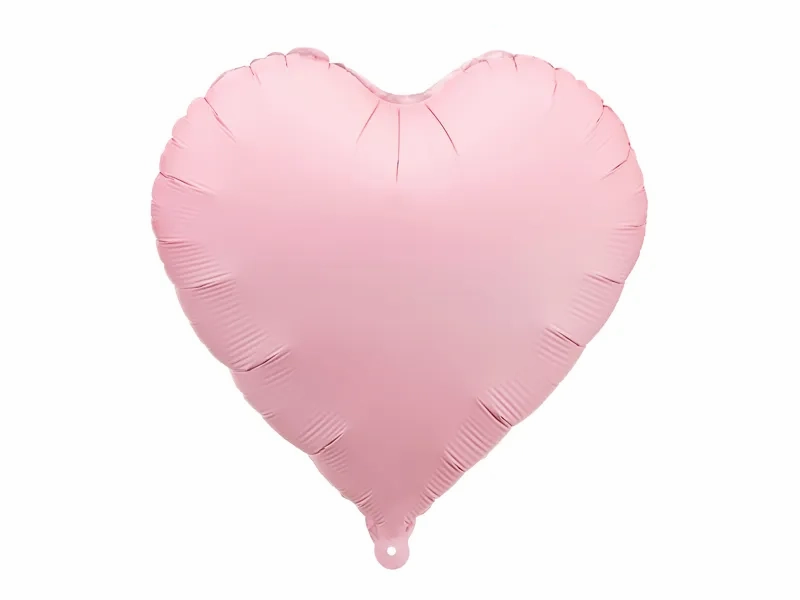 PartyDeco Foil Balloon Matte Pink Heart 18