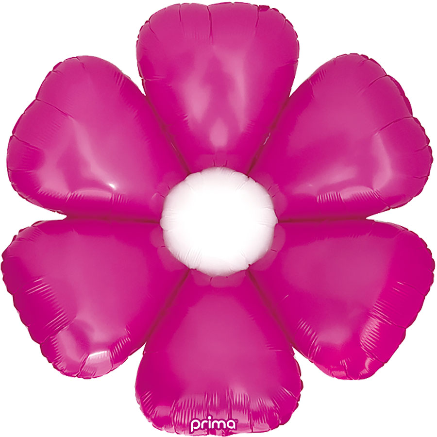 Foil Balloon 34" Shape Hot Pink Daisy