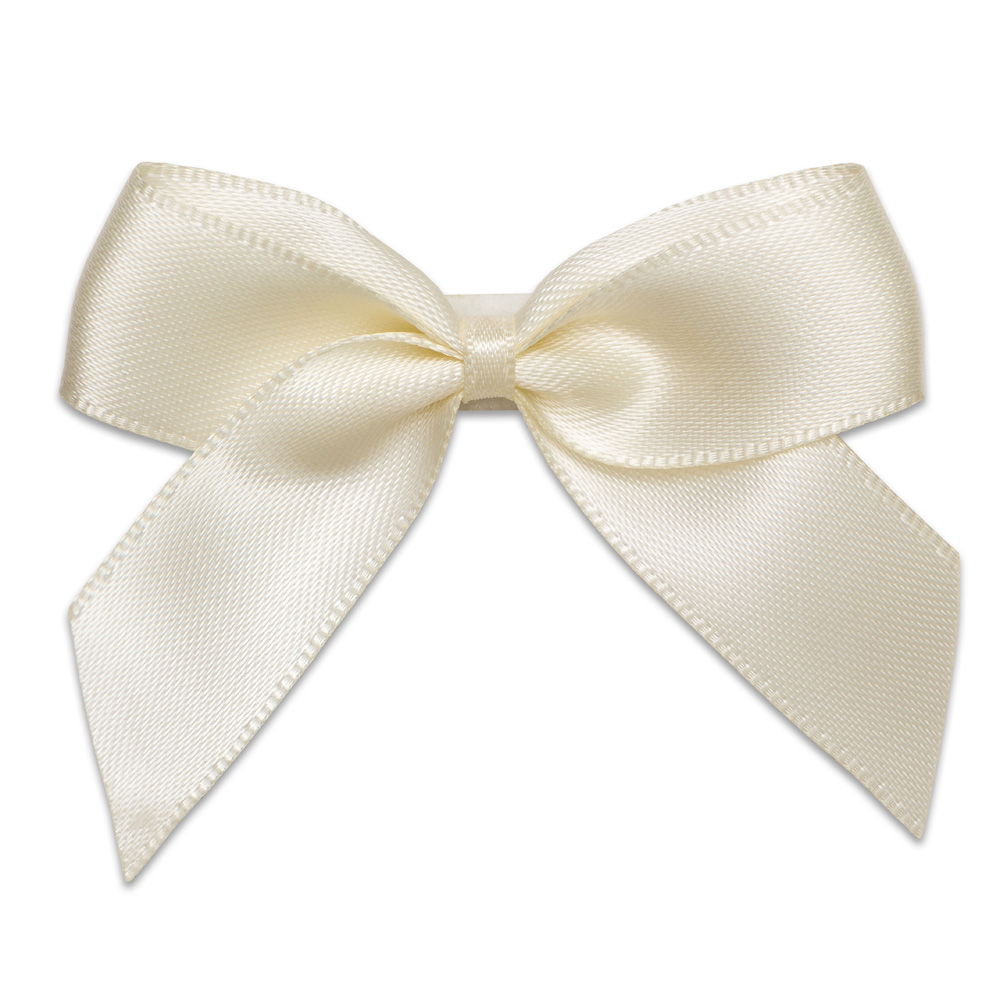 Italian Options 12 Pack Ribbon Bows Ivory 5cm