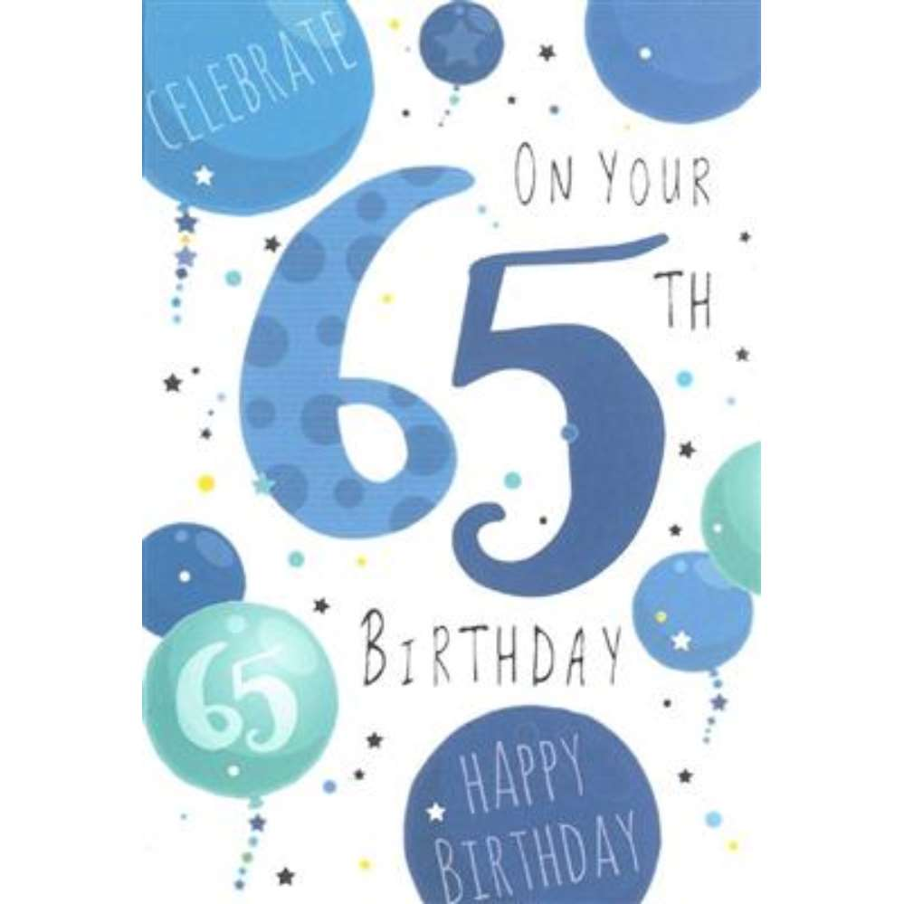 Simon Elvin C50 Birthday Age 65 6pk