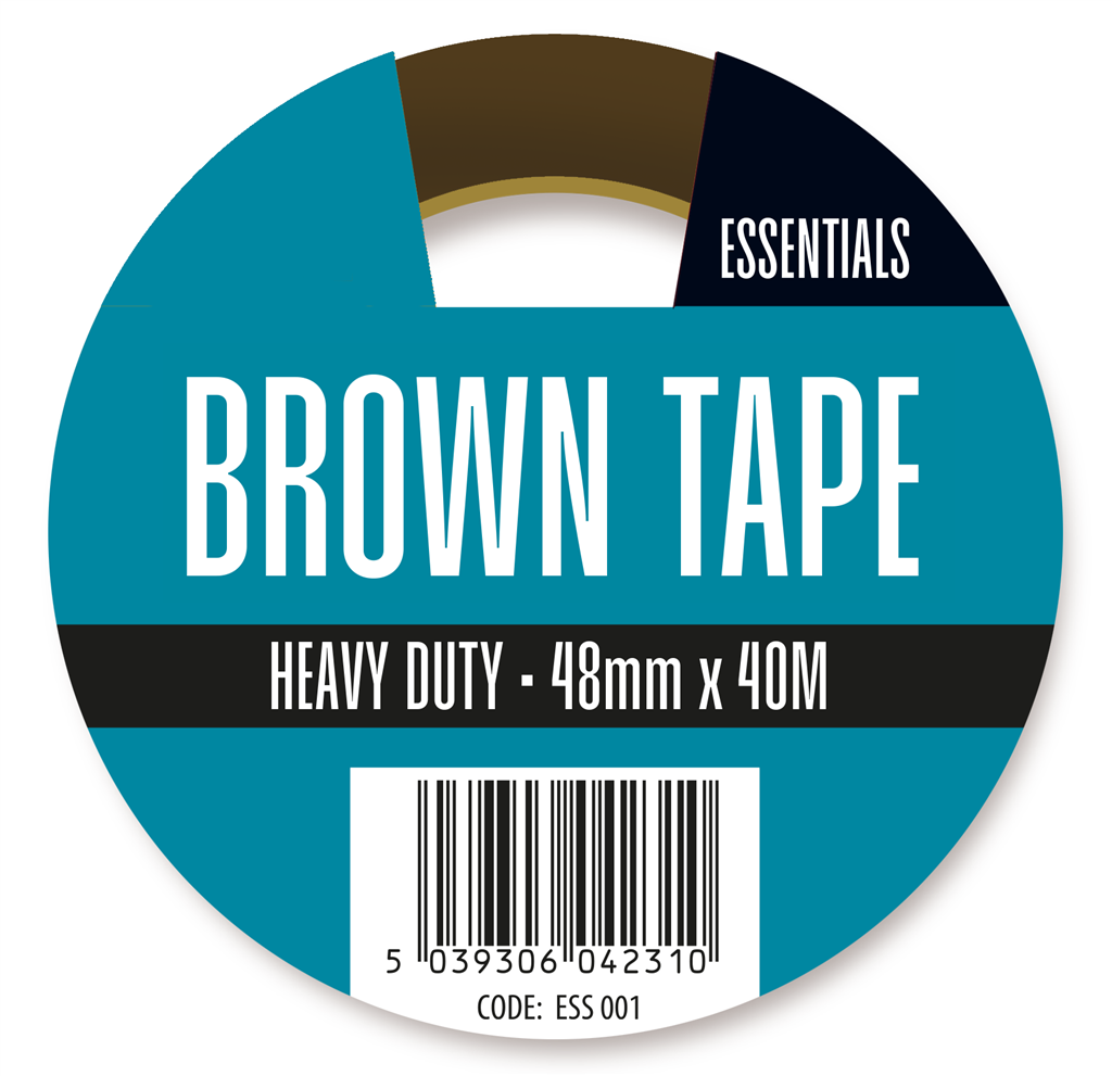 Essentials Tape Buff Heavy Duty Brown 48mm x 40m