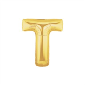 Oaktree Foil Balloon Gold 7" Letter T