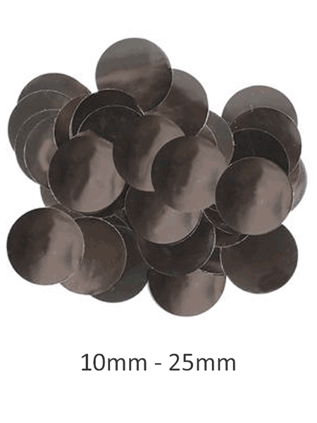 Oaktree Metallic Black Foil Confetti 25mm x 50g