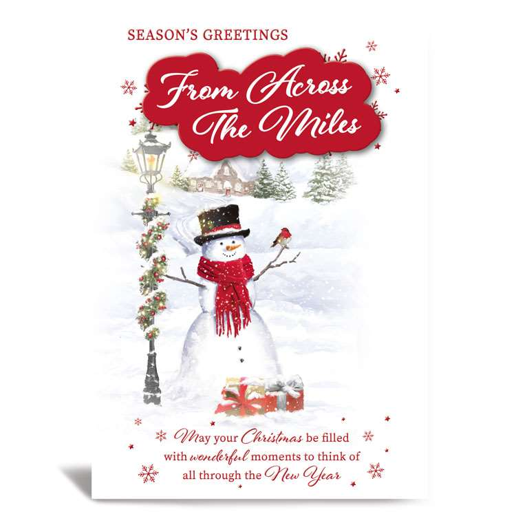 Prelude 6 Pack Cards C50 Christmas Snowman