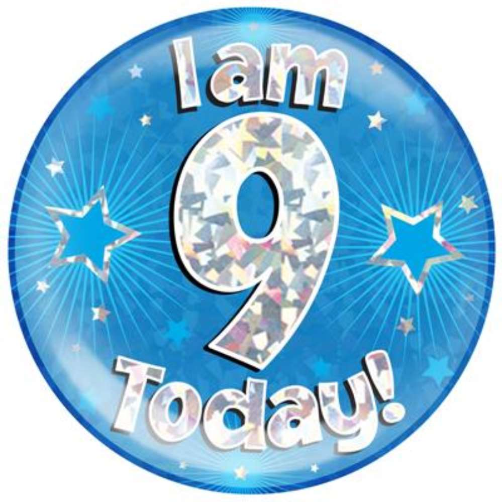 Oaktree Badge 9 Today Blue Jumbo 6