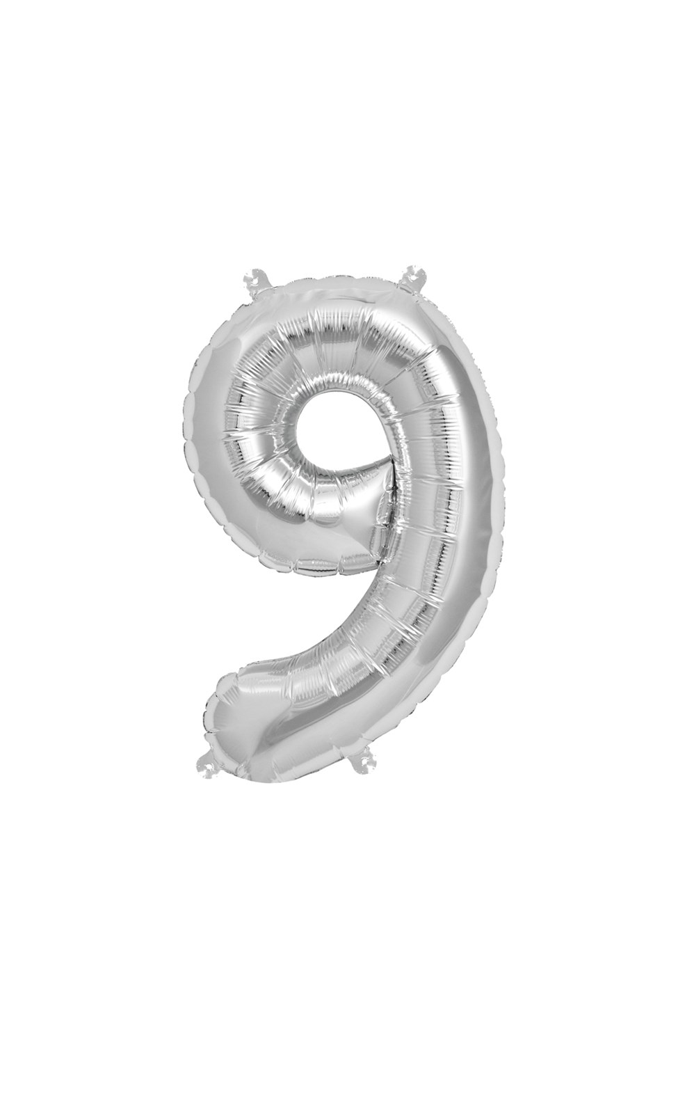 Northstar Foil Balloon Silver 16" Number 9