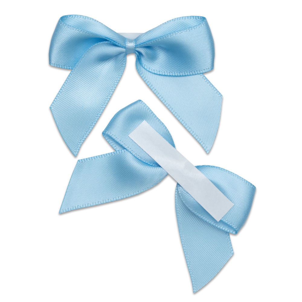 Italian Options 12 Pack Ribbon Bows Pale Blue 5cm