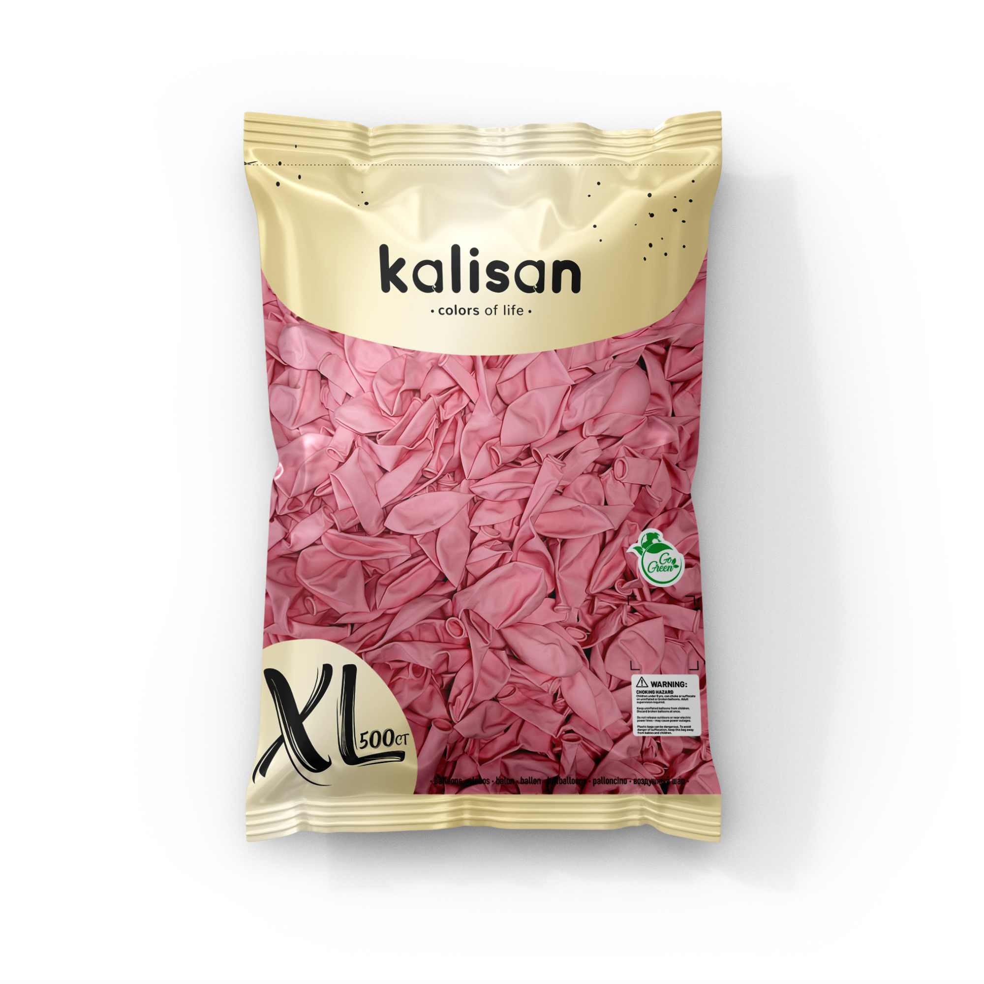 Kalisan 500 Pack Latex Balloons Macaron Pink 12"