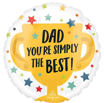 Anagram Foil Balloon Dad Simply The Best 18