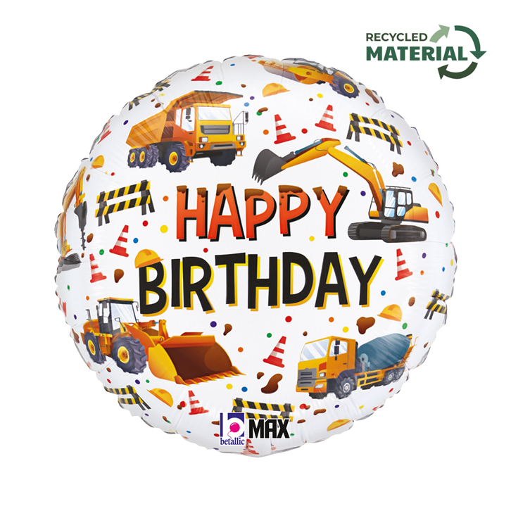 Grabo Foil Balloon Construction Birthday 18