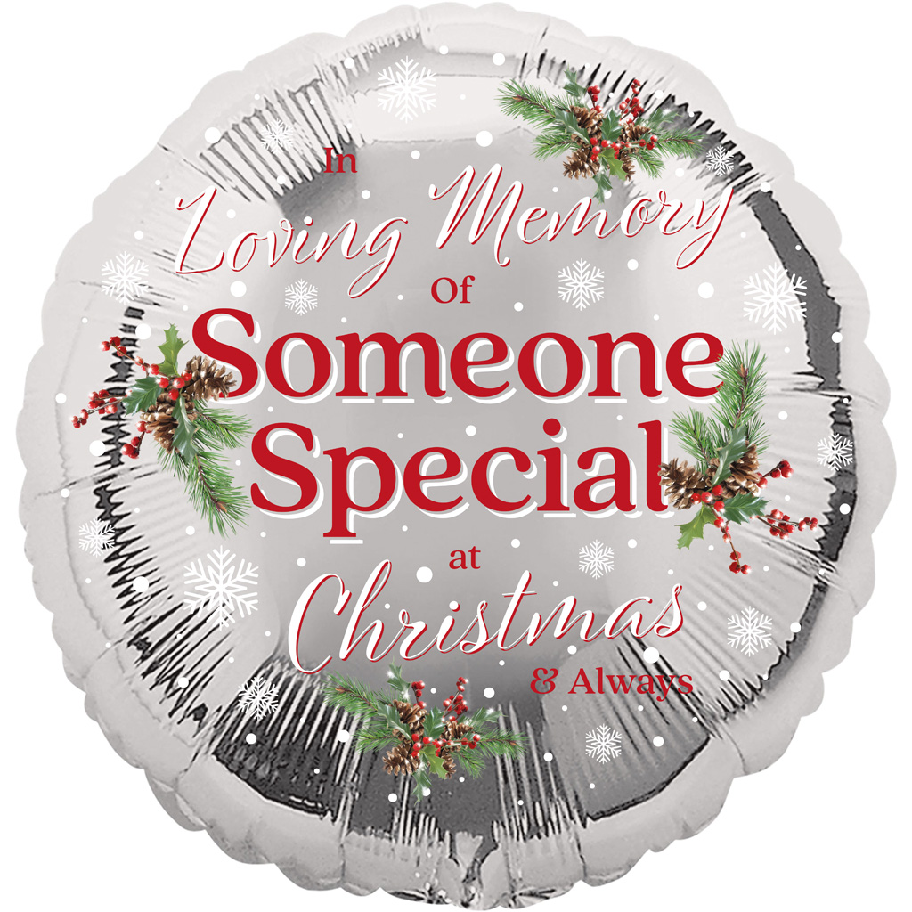 Foil Balloon 18" In Loving Memory Foliage
