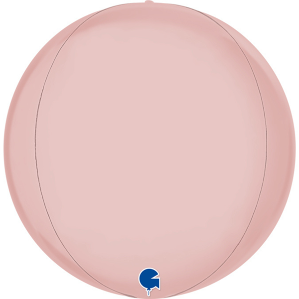 Grabo Foil Balloon Satin Pastel Pink Globe 15"