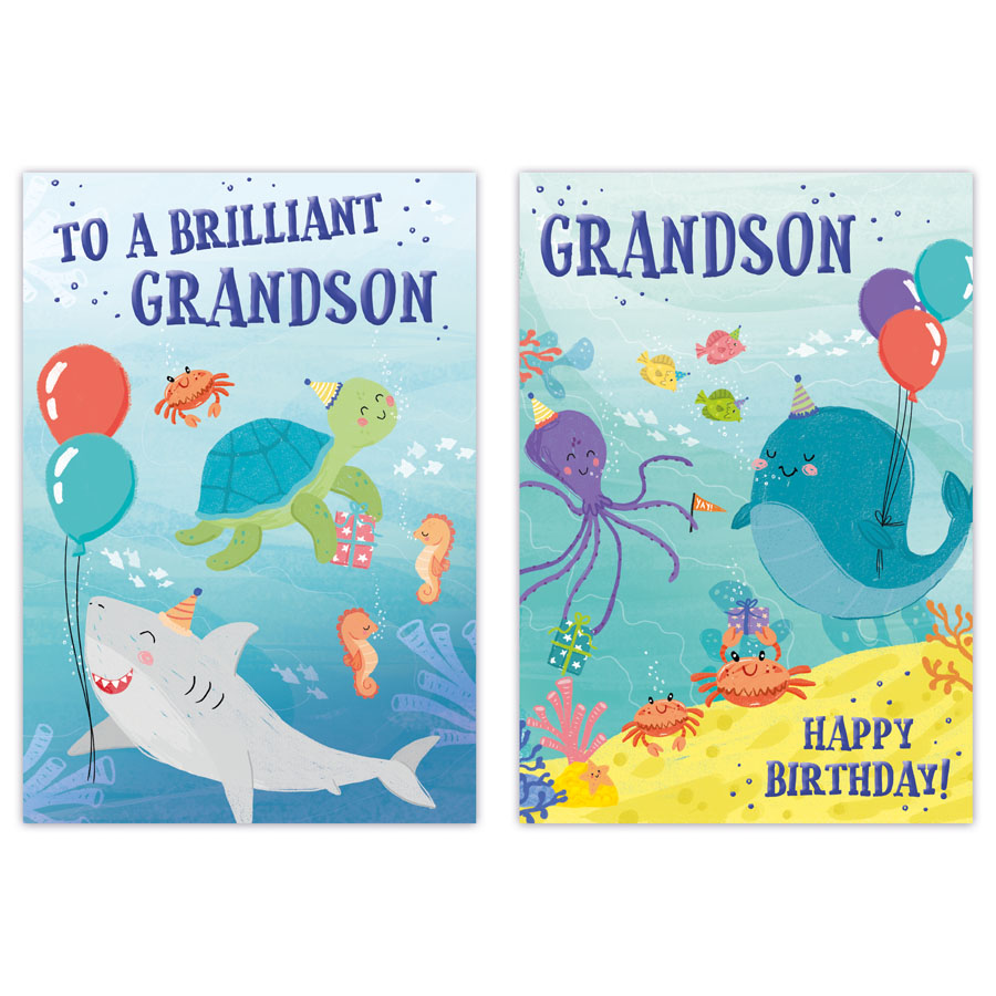 Poppyhill C50 Birthday Grandson 12pk