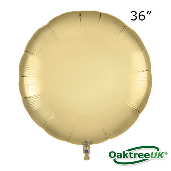 Oaktree Foil Balloon Pure Gold Round 36"