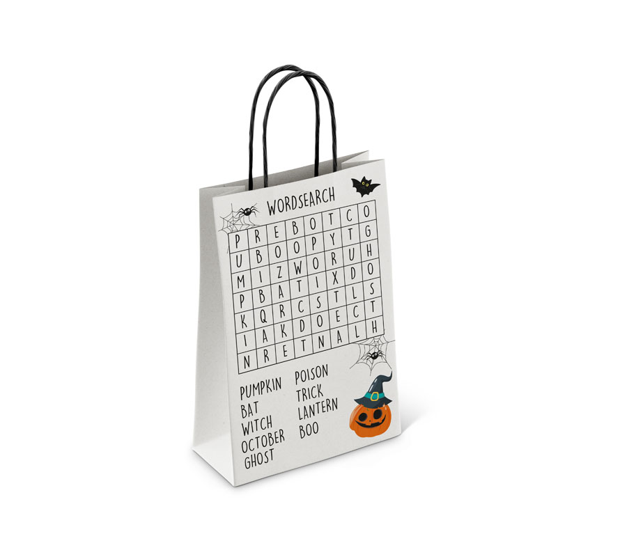 Halloween Activity Treat Bags 14x22cm 4pk