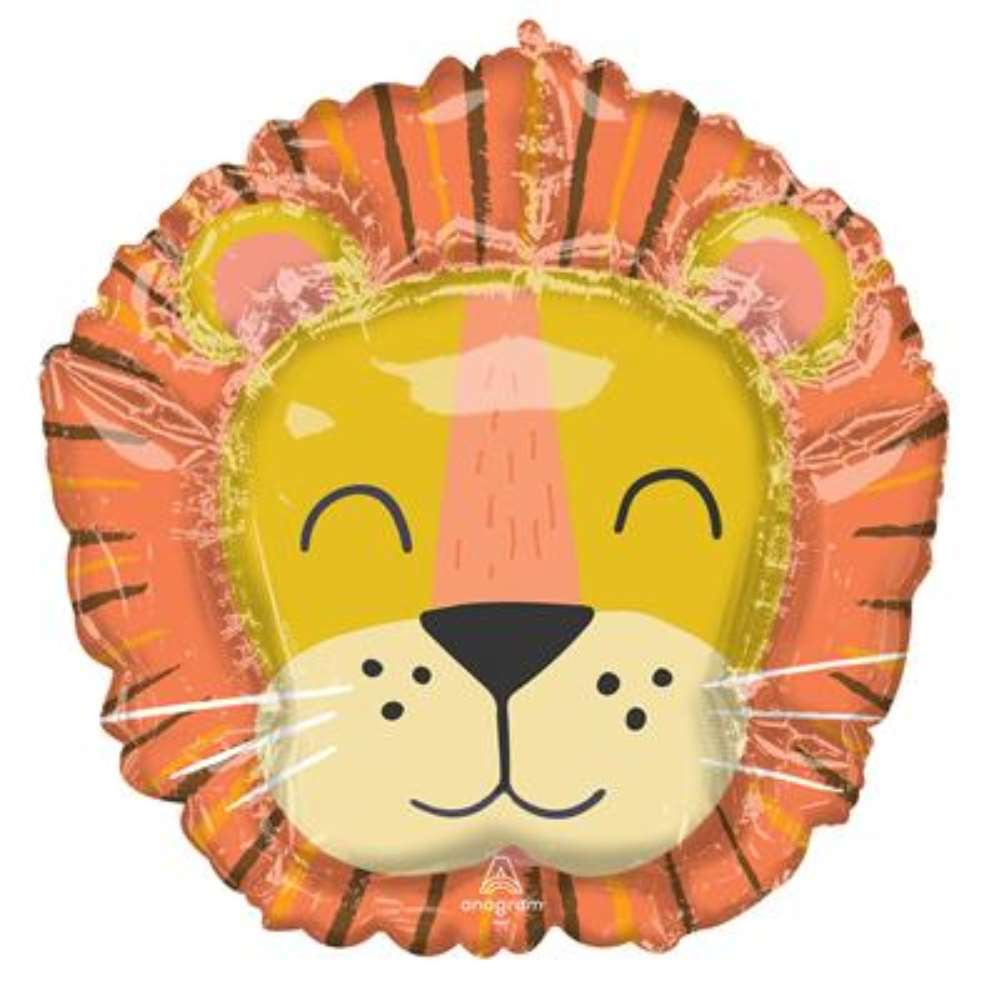 Anagram Foil Balloon Get Wild Lion 28"