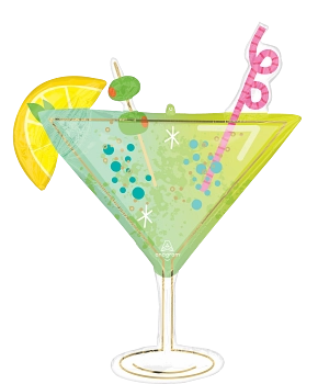 Anagram Cocktail Surprise 36" Foil Balloon