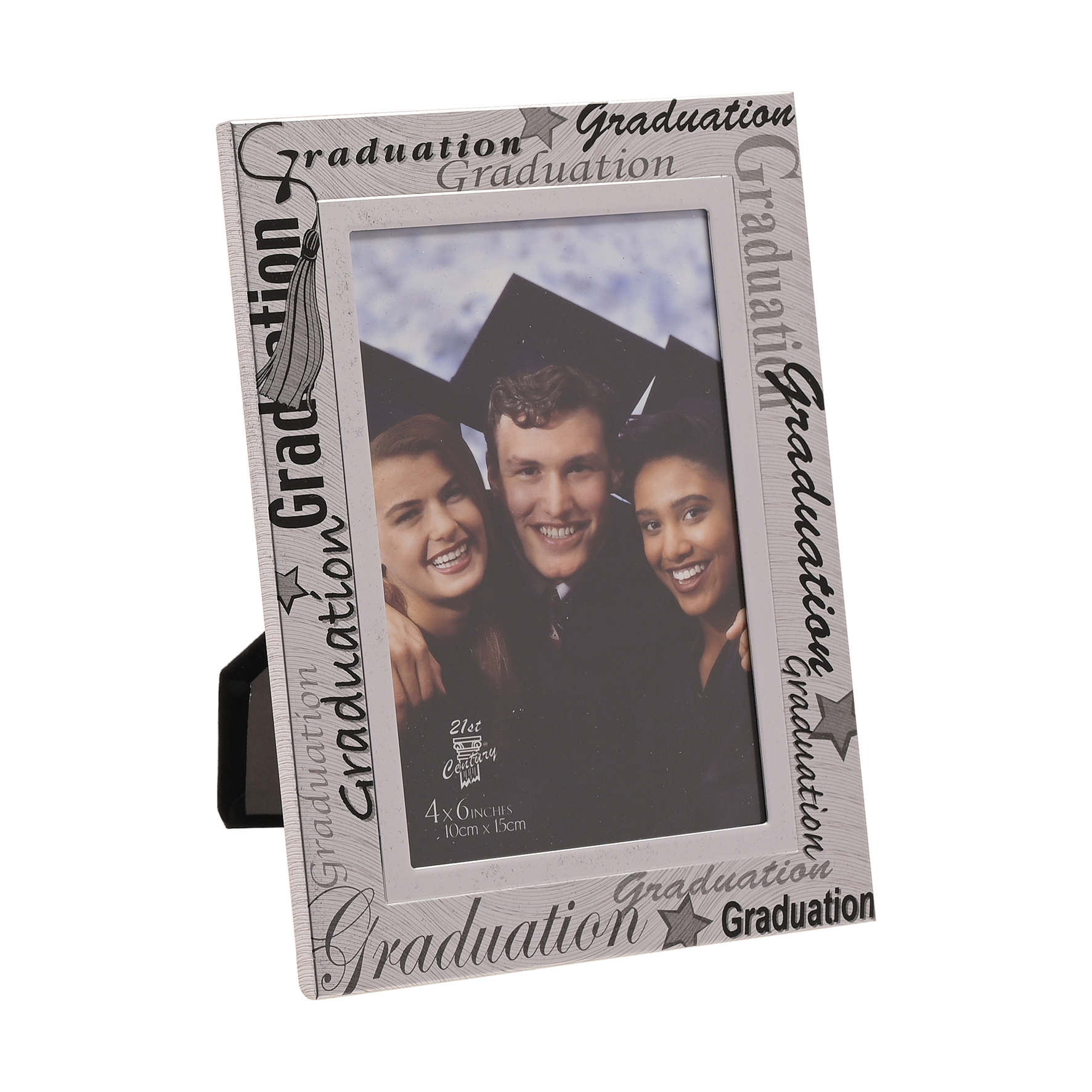 Widdop Photo Frame Graduation Silver & Black 6x4