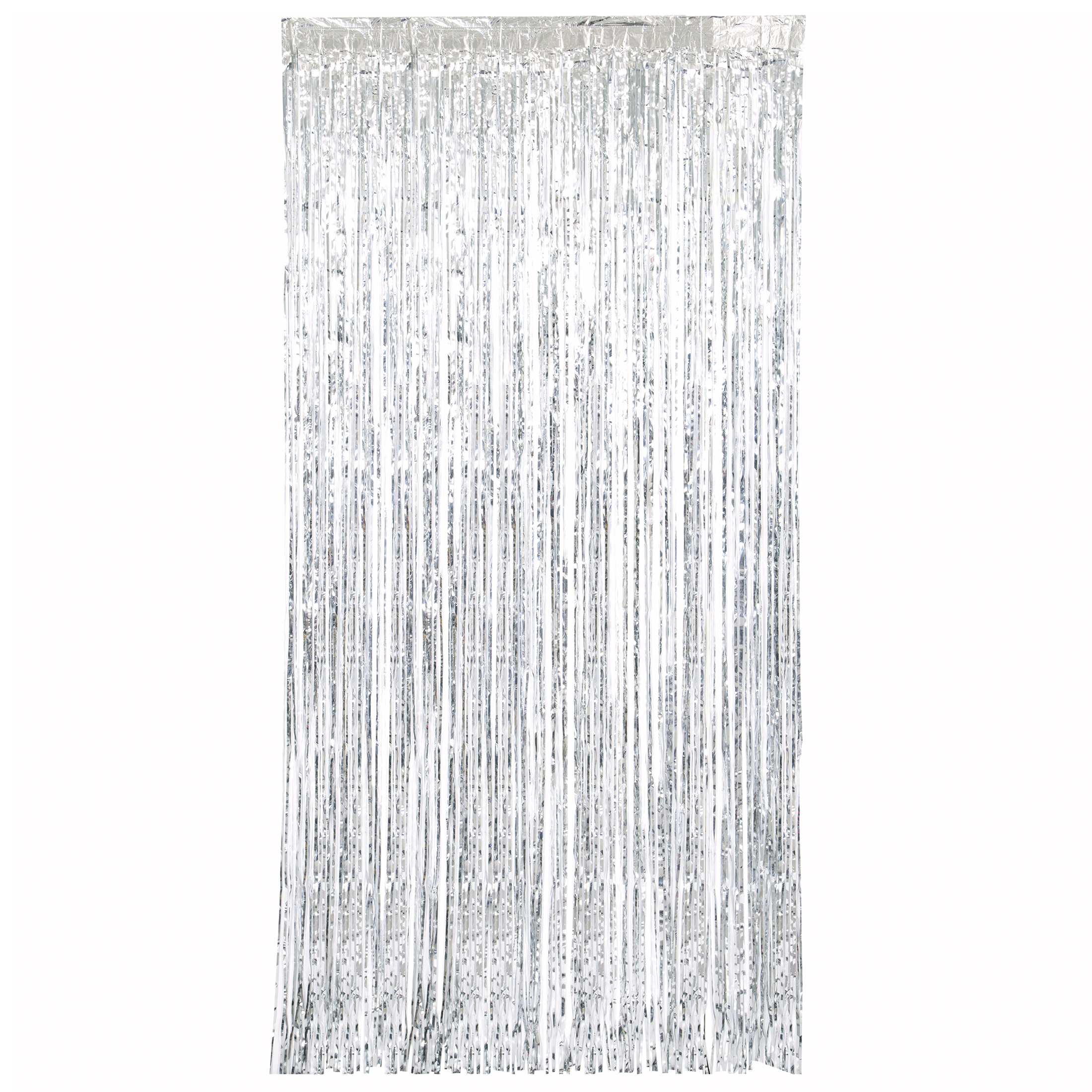 Unique Fringe Door Curtain Silver 3.25x6.5ft