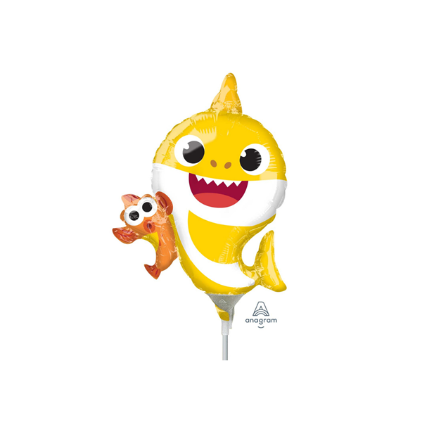 Anagram Baby Shark Yellow 11" Foil Balloon