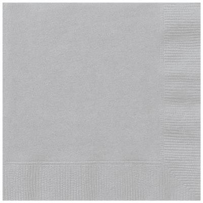 Unique 20 Pack Luncheon Napkins Silver