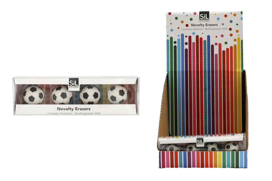 Sifcon 4 Pack Erasers Football