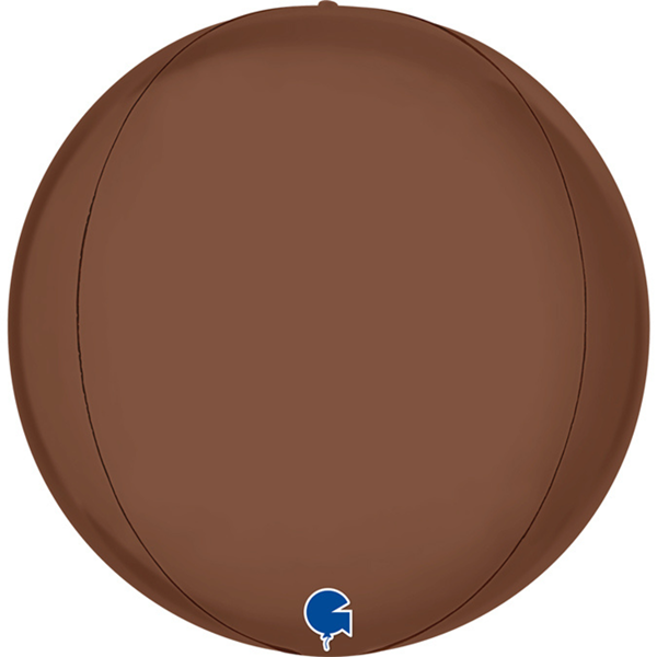Grabo Foil Balloon Satin Chocolate Globe 15"
