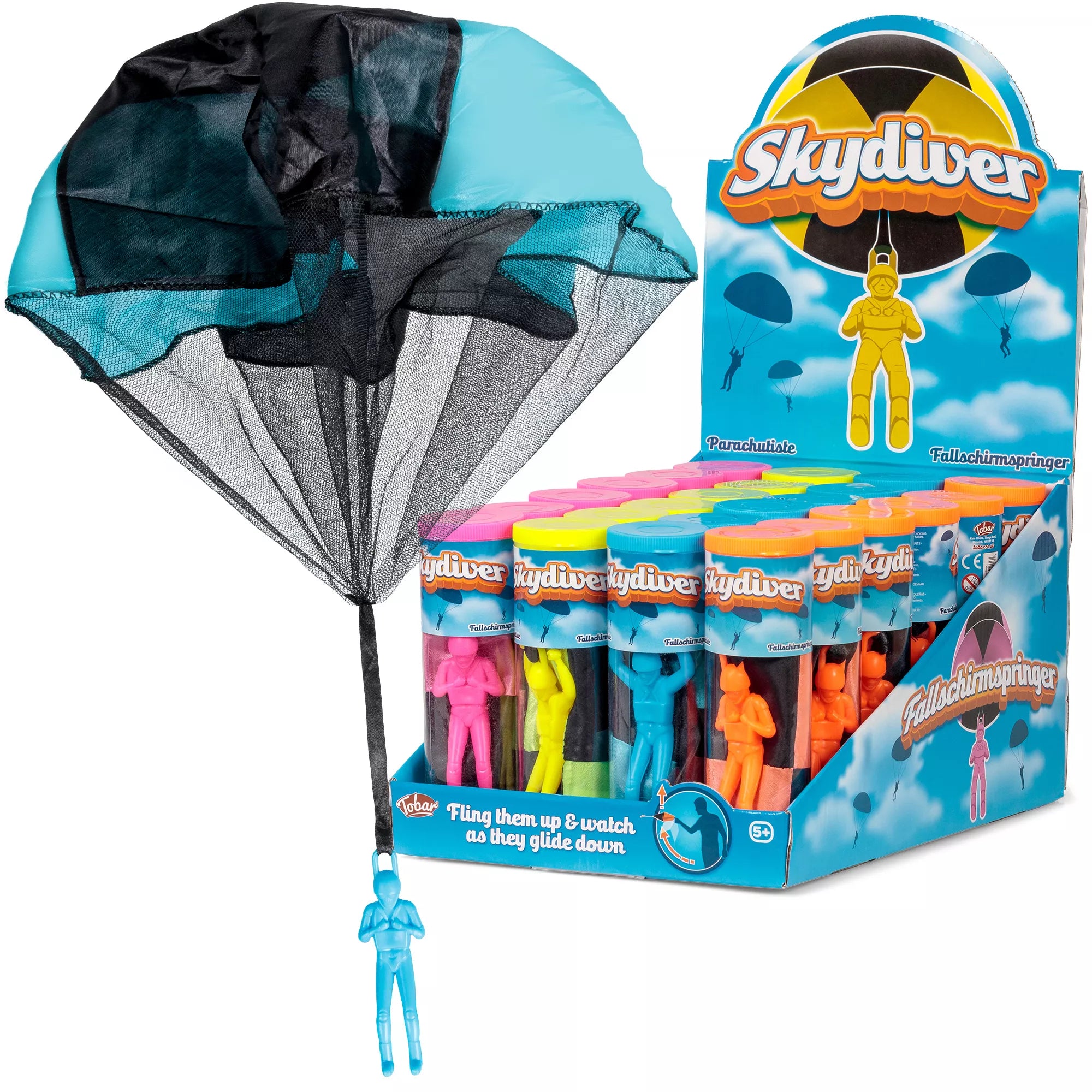 Skydiver With Parachute (Colour May Vary)
