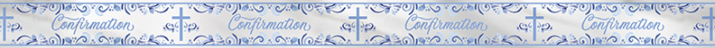 Unique Bunting Blue Confirmation Holy Cross 9ft
