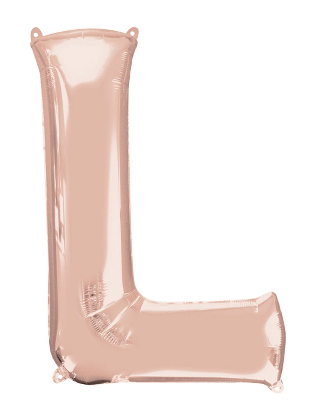 Anagram Foil Balloon Rose Gold 34" Letter L
