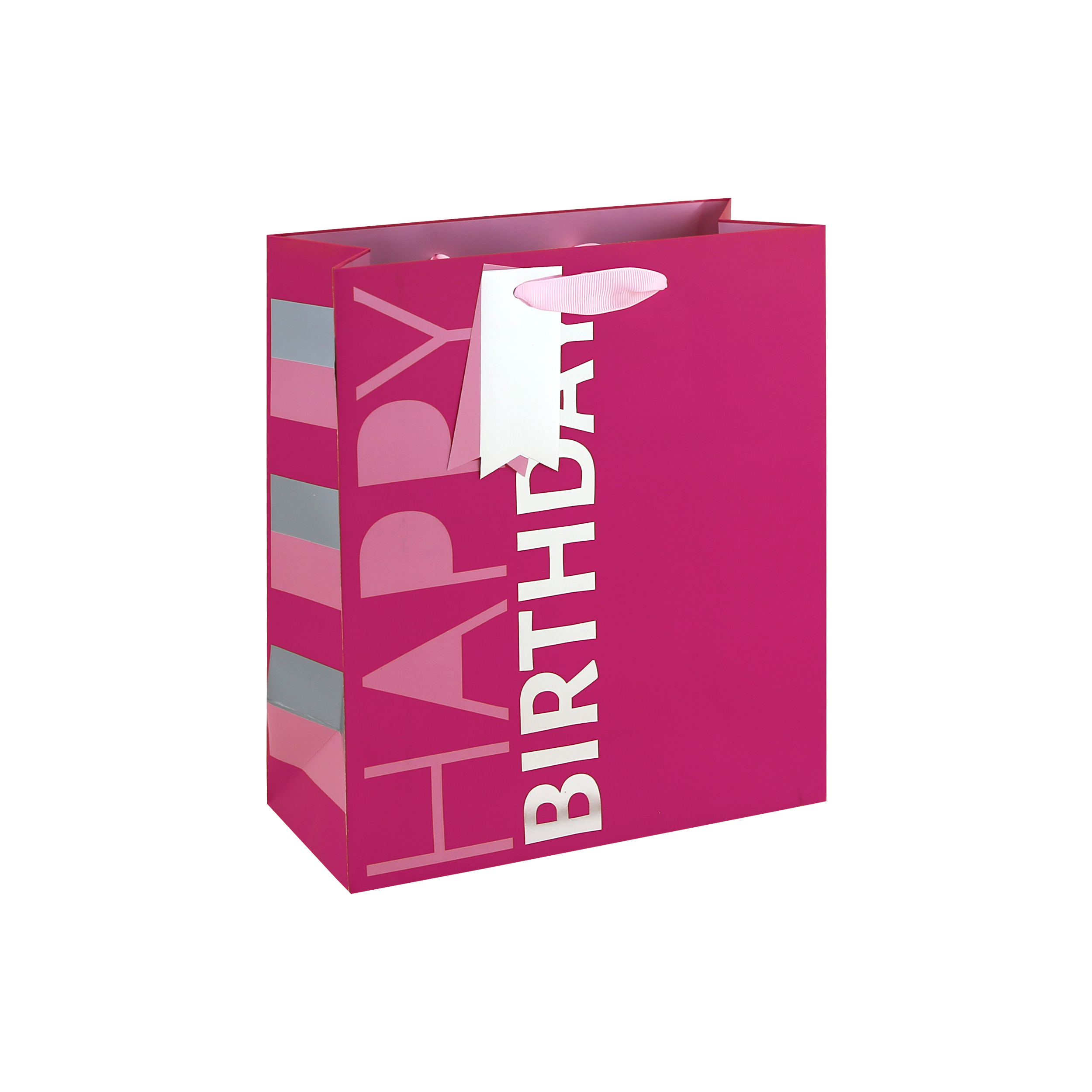 Eurowrap 6 Pack Gift Bag Pink Birthday Medium