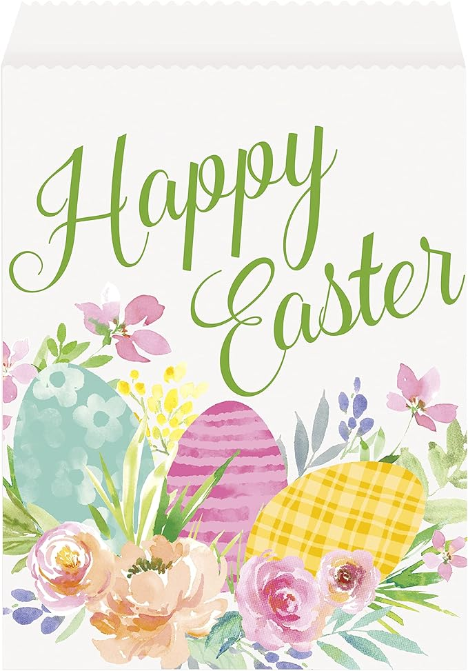 Unique Treat Bags Watercolour Pastel Easter 8pk