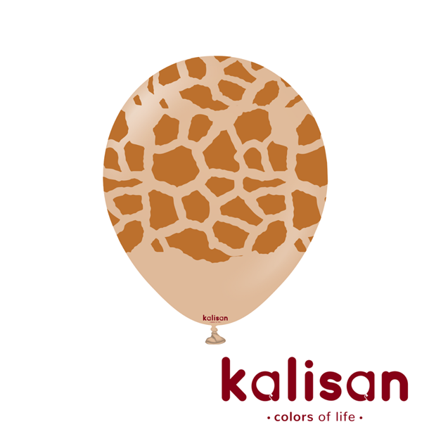 Kalisan Safari Giraffe Desert Sand 12" Latex 25pk