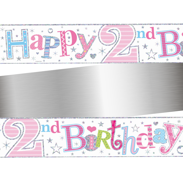 Simon Elvin Banner Age 2 Pink 9ft