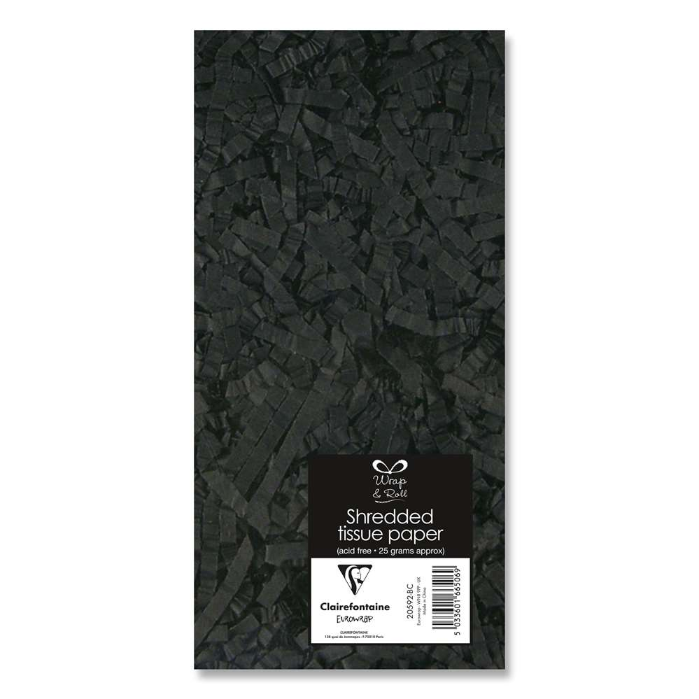Eurowrap Shredded Tissue Paper Black