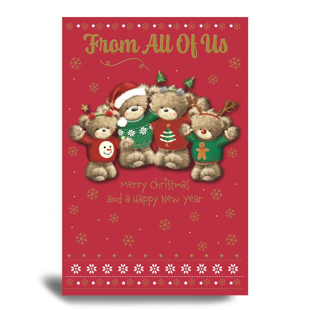 Prelude 6 Pack Cards C75 Christmas Bears