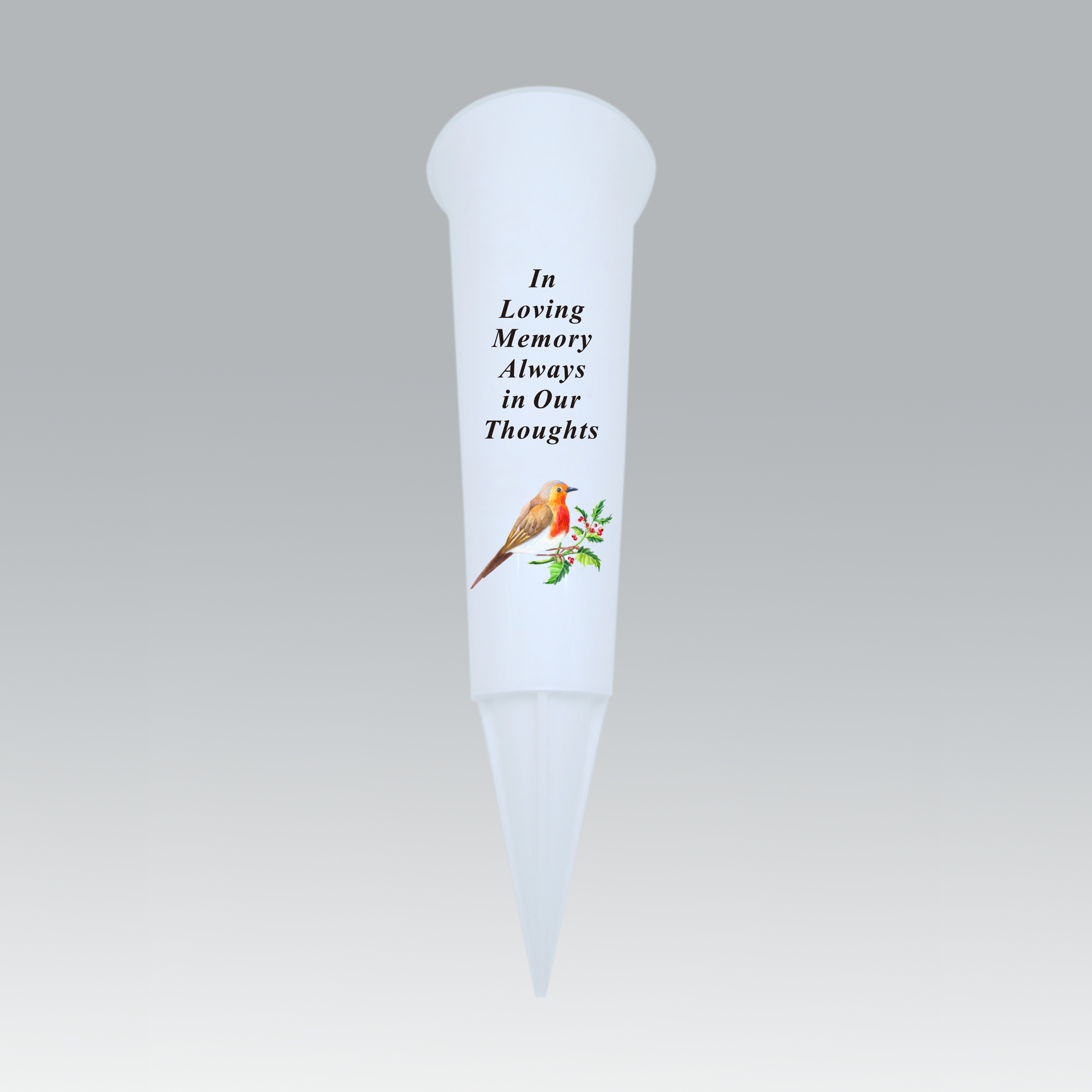 Memorial Spike Vase Thoughts 33x10cm