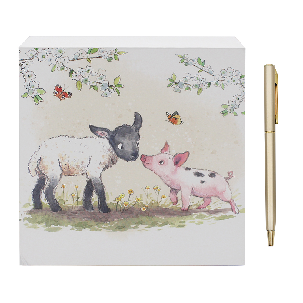 Lamb & Piglet Memo Pad