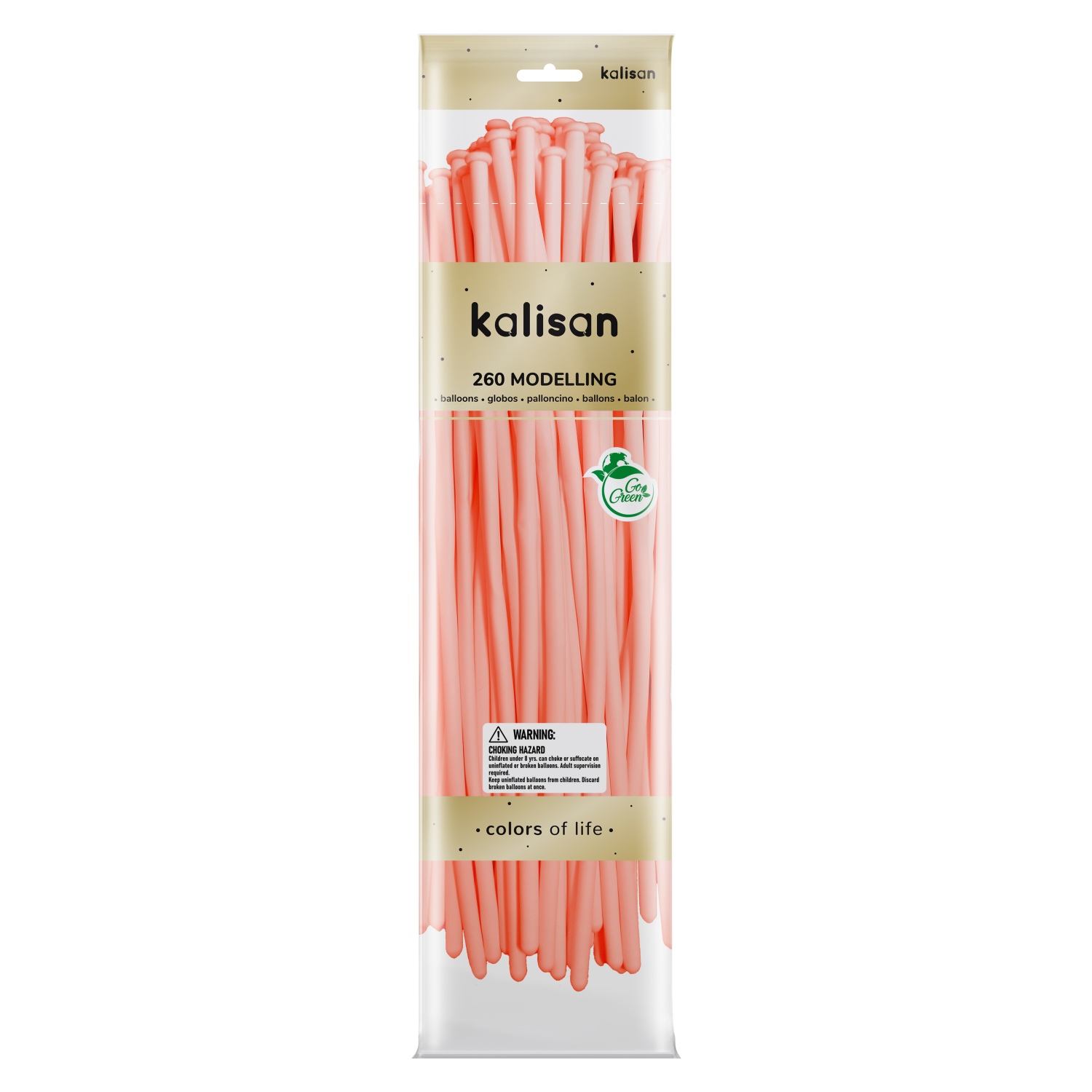 Kalisan 50 Pack Nozzle Up Standard Baby Pink 260