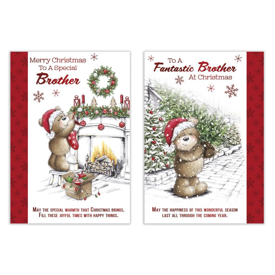Poppyhill 12 Pack Cards C50 Christmas Brother