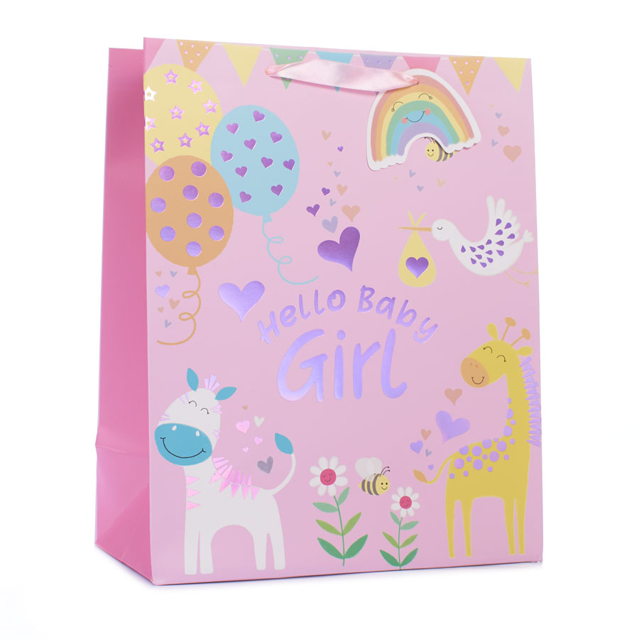 Tiger Feet Gift Bag Giraffe Girl Extra Large 6pk