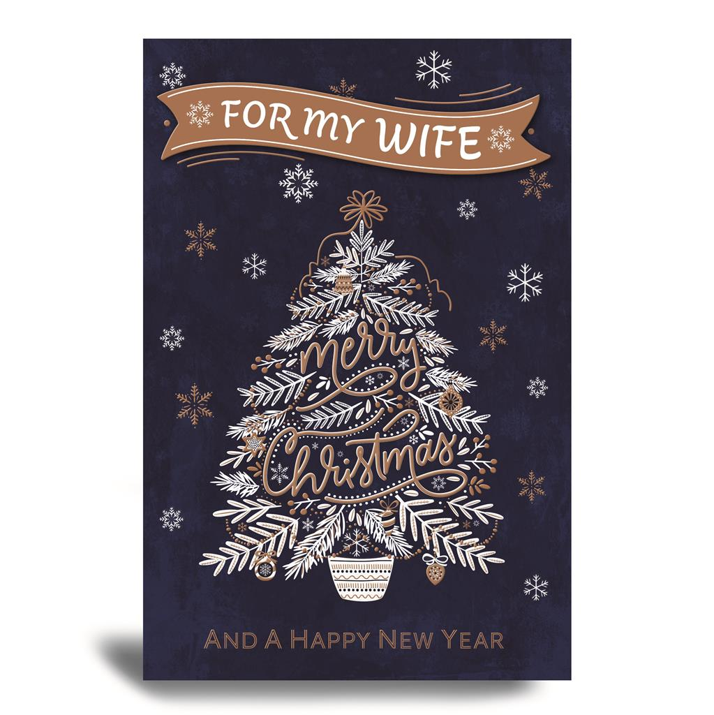 Prelude 6 Pack Cards C75 Christmas Wife Tree