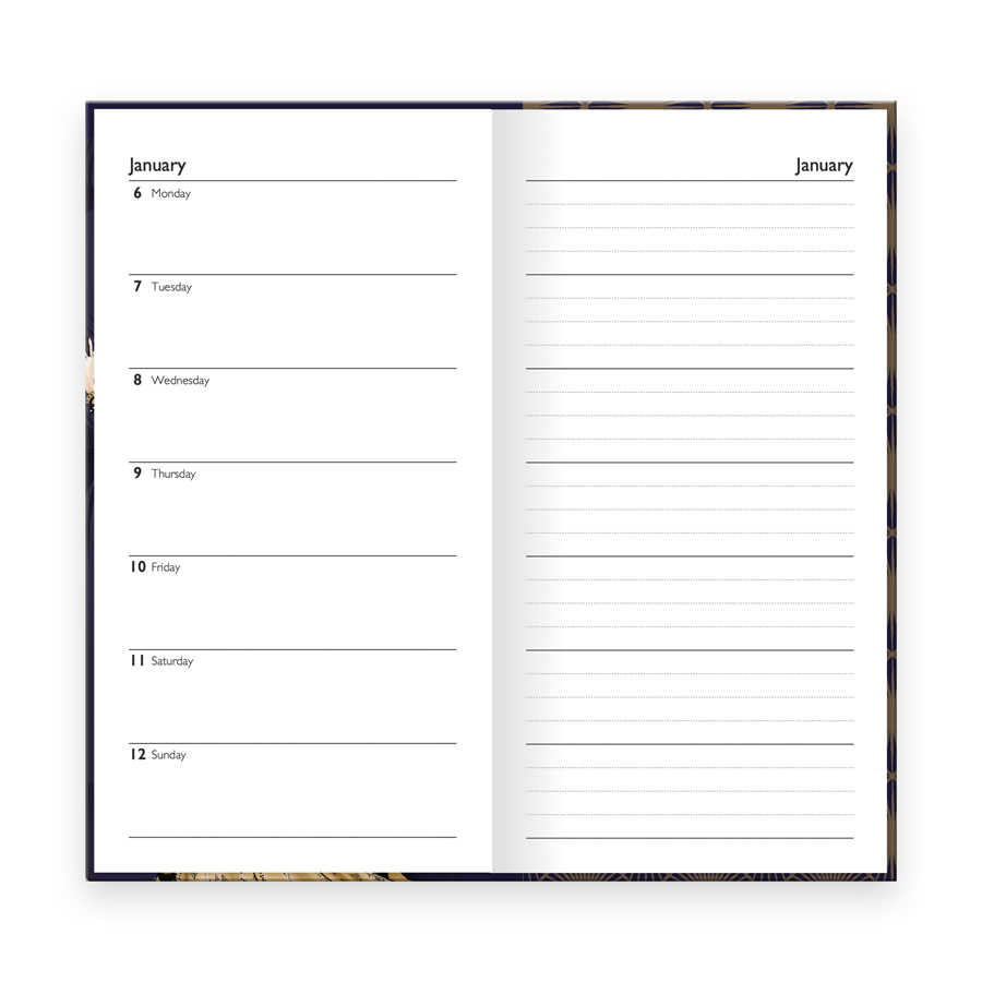 Diary Slim Claire Coxon Art Deco 2027 24pk