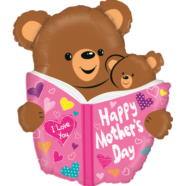 Grabo Mother's Day Bear 28" Foil Balloon