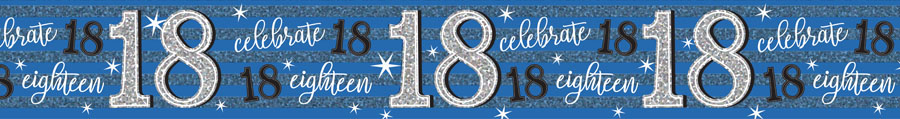 Age 18 Birthday Male Banner 6pk
