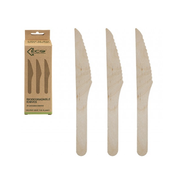 Eco Birchwood Knives 24pk