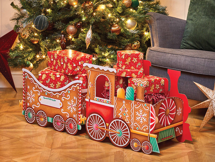 Partisan Gift Box Gingerbread Train Large