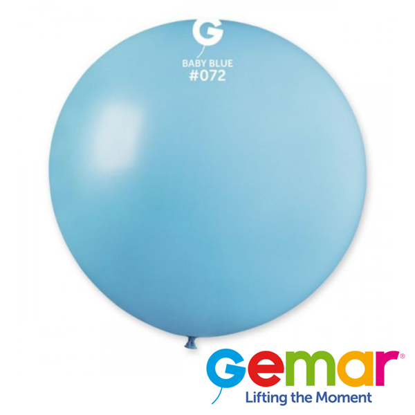 Gemar Macaron Baby Blue 31" Latex Balloons 10pk