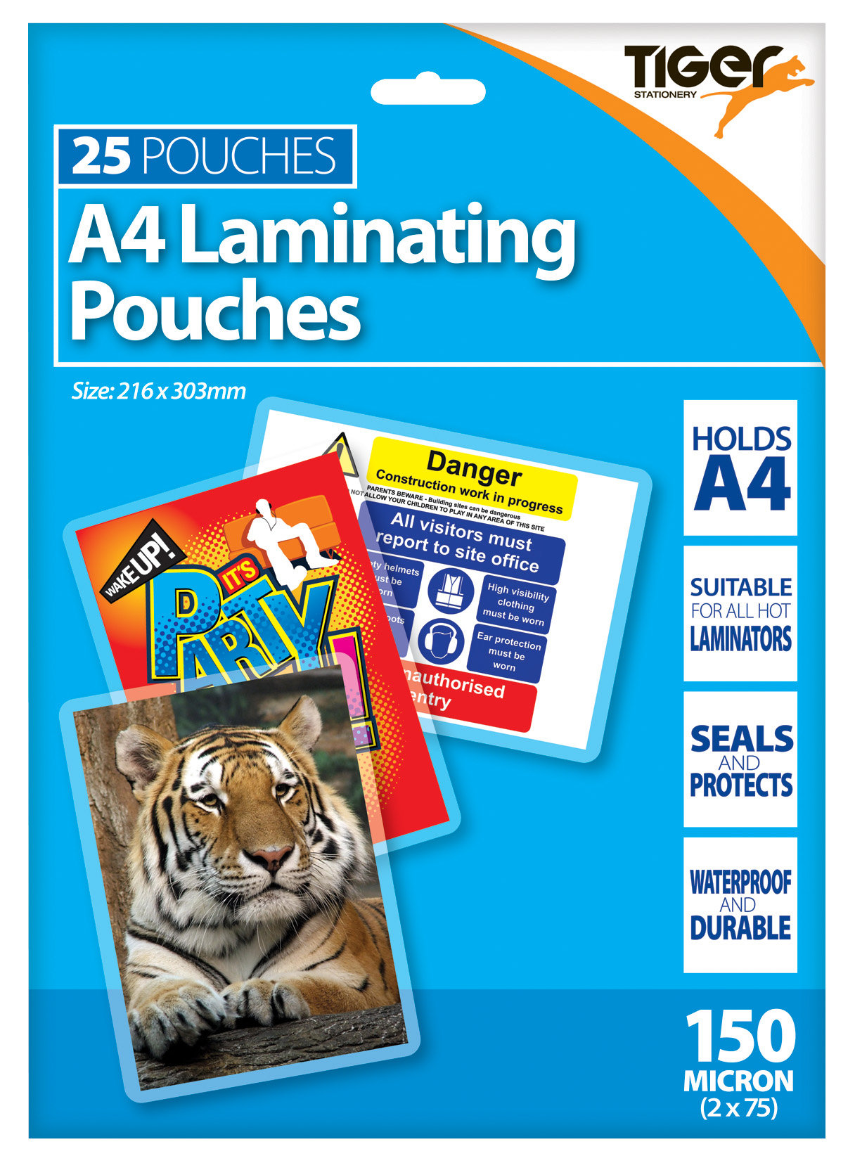 Laminating Pouches 150M A4 25pk