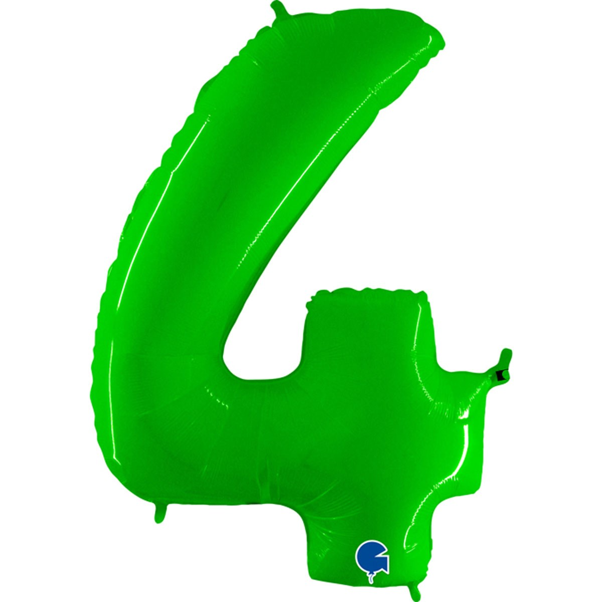 Grabo Foil Balloon Hot Lime Fluo 40" Number 4